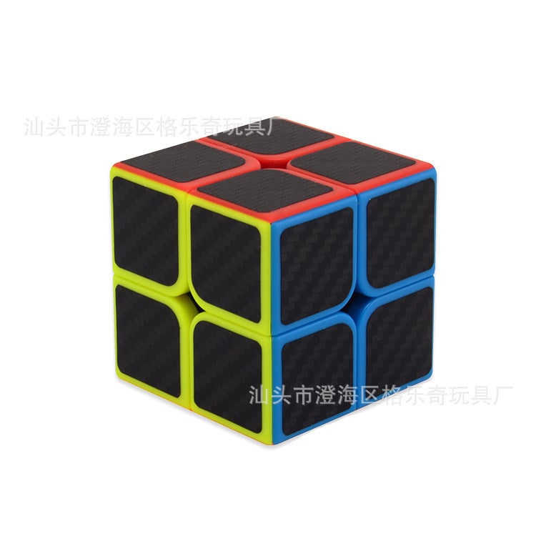 Unpackaged Geleqi 2345 Rubik'S Cube Carbon Fiber Sticker Competition Special Beginner Decompression Educational Toy - Image 2